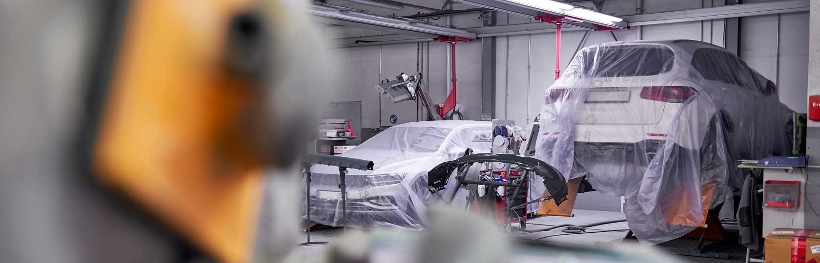 Blick in die Lackvorbereitung